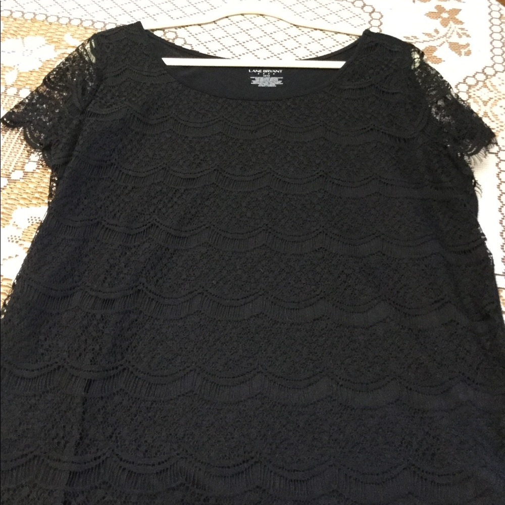 Lane Bryant black lace 14/16